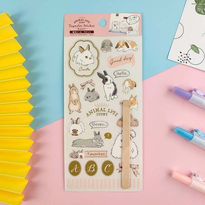 Non Woven Transfer Decal Stickers Sprinkle Gold Cold Transfer Sticker